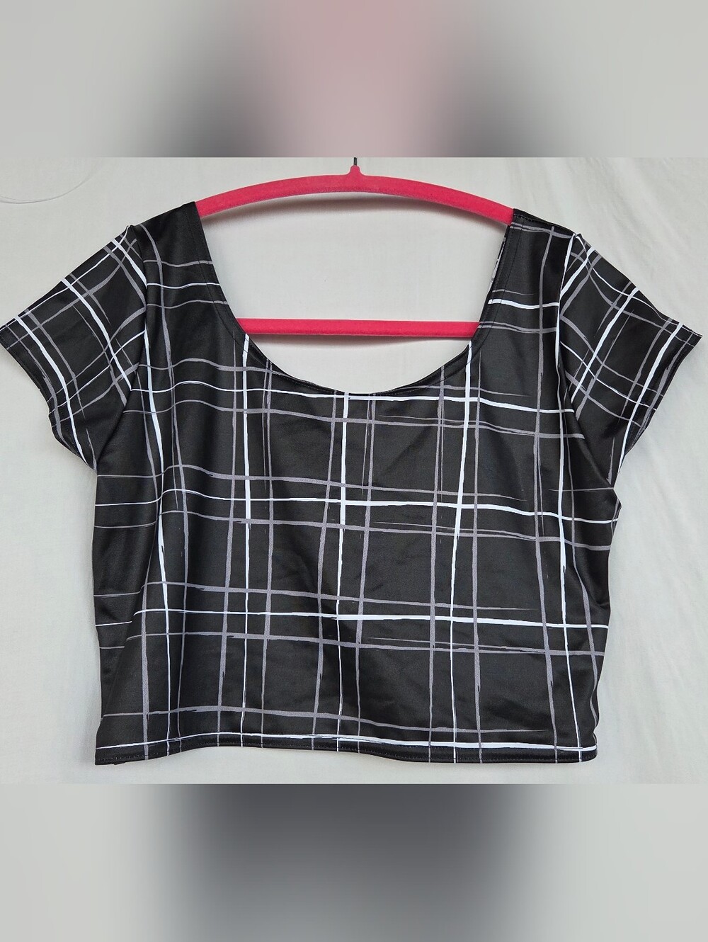 BlackMilk Tartan Black Nana Suit Top